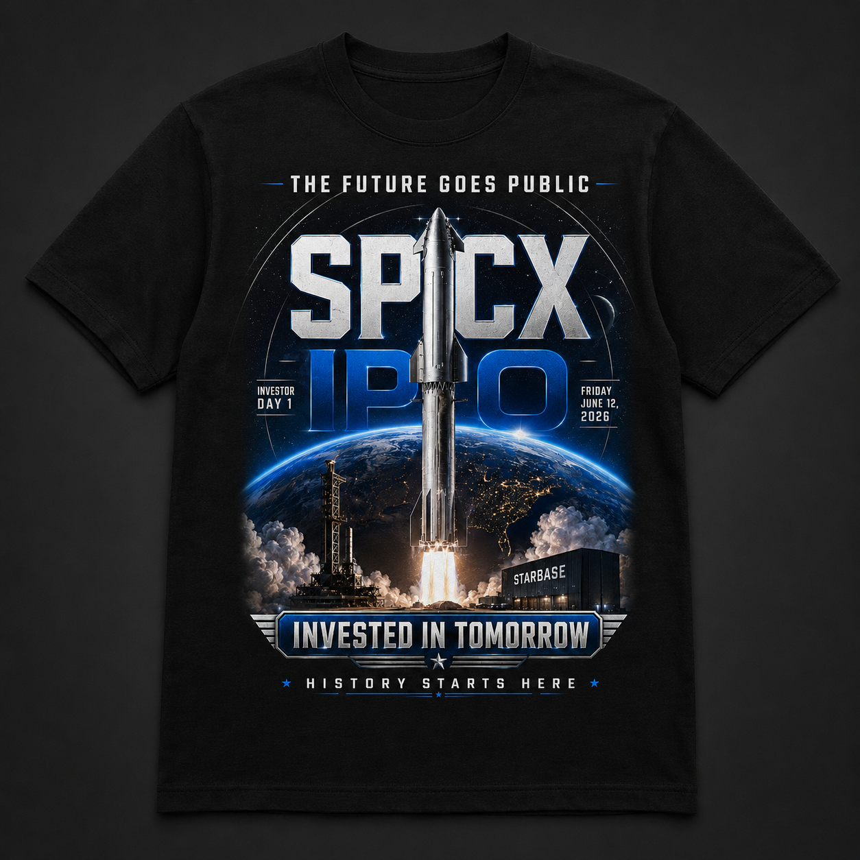 SPCX IPO โ Launch Tee